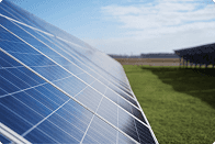 Eco-friendly solar panels on a sunny day